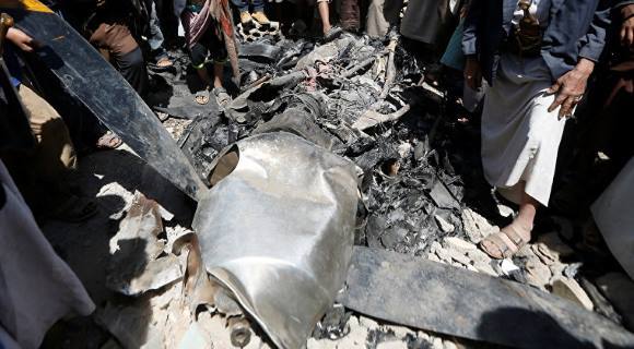 سرنگونی یک هواپیمای شناسایی عربستان در یمن 