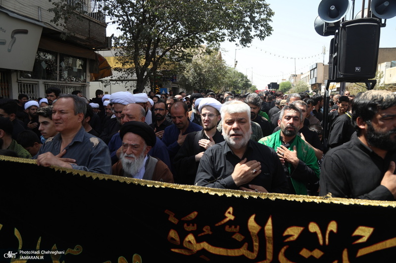 دسته عزاداری شهادت امام عسکری (ع) با حضور آیت‌الله العظمی وحید خراسانی