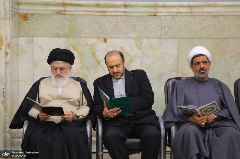 مراسم بزرگداشت شهیدان «علی رازینی» و «محمد مقیسه» در مسجد اعظم قم‎