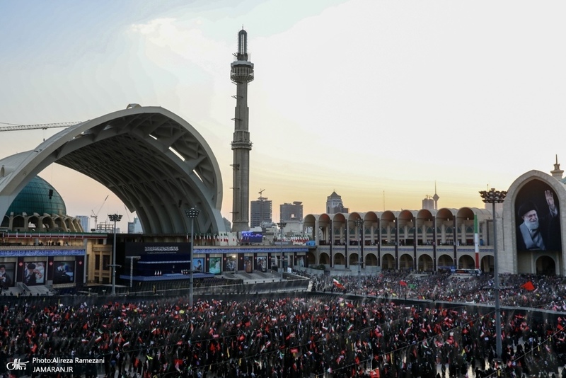 مراسم وداع با پیکر رهبر شهید