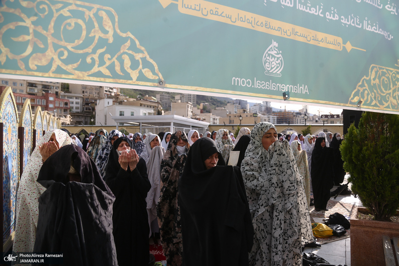 اقامه نماز عید سعید فطر در امام زاده قاسم (ع)