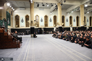 آخرین شب مراسم عزاداری شهادت حضرت فاطمه‌زهرا (س) در حسینیه امام خمینی