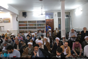 جشن ولادت حضرت زهرا(س) و تولد حضرت امام خمینی(ره) در بیت آیت الله العظمی صانعی