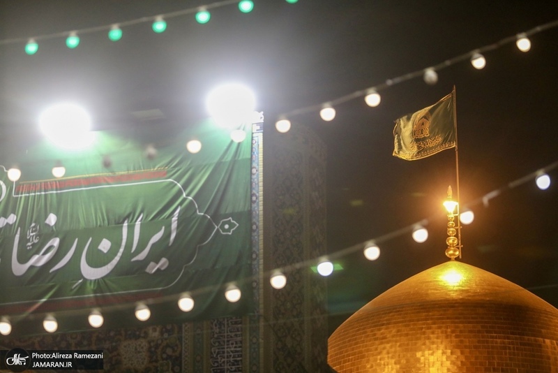 حال و هواى حرم مطهر امام رضا (ع) در شب ولادت