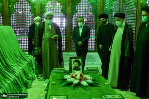 تجدیدمیثاق رئیس قوه قضائیه و مسئولان عالی قضایی با آرمان‌های حضرت امام خمینی(س)