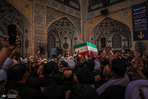 تشییع پیکر مطهر رهبر شهید در نجف اشرف