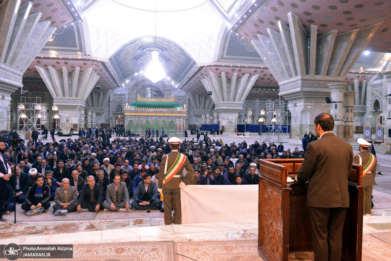 تجدید میثاق جهادگران قرارگاه سازندگی خاتم الانبیا با آرمان های حضرت امام خمینی(س)