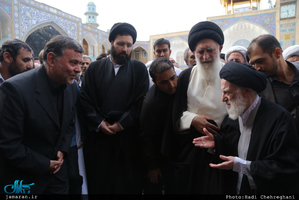  مراسم خاکسپاری پیکر مرحوم حاج سید علی صدر در قم