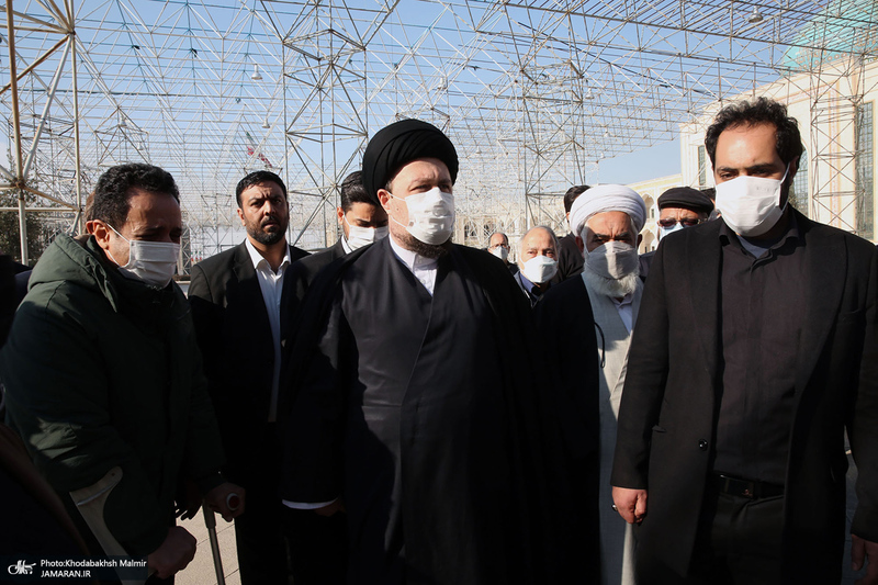 مراسم تشییع و خاکسپاری سید احمد میریان در حرم مطهر امام خمینی