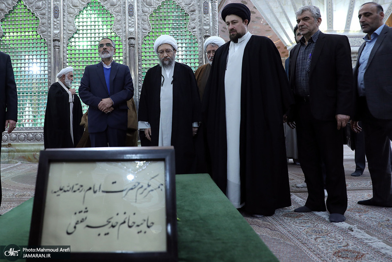 تجدید میثاق رئیس قوه قضائیه و مسئولان عالی قضایی با آرمان‌های امام خمینی(س)