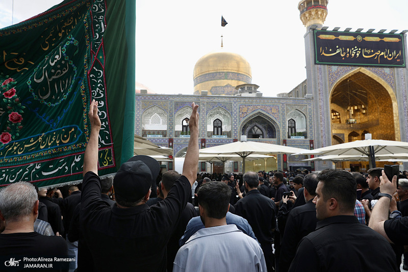 مراسم روز شهادت پيامبر اكرم (ص) و امام حسن مجتبی (ع) در حرم مطهر رضوی