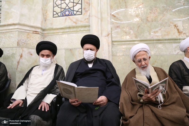 مراسم بزرگداشت همسر آیت الله جوادی آملی در مسجد اعظم قم