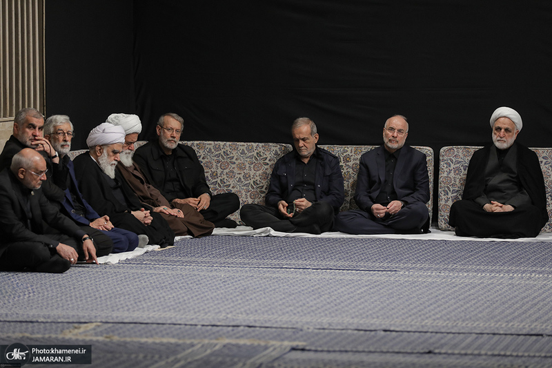 مراسم عزاداری شب شهادت حضرت زهرا (س) در حسینیه امام خمینی(ره)