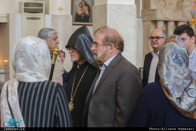 مراسم بزرگداشت حضرت امام(س) در کلیسای سرکیس مقدس