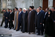 رییس جمهوری و اعضای هیات دولت با آرمان‌های حضرت امام(س) تجدید میثاق کردند