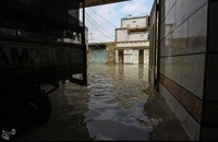 اهالی کوت عبدالله شهرستان کارون غرق در آب  (4)