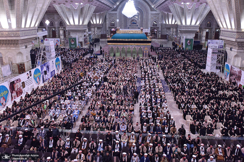 گردهمایی دانشجویان و طلاب بسیجی در حرم مطهر امام خمینی (س)