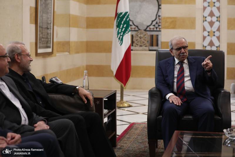 دیدار علی لاریجانی با نخست وزیر لبنان