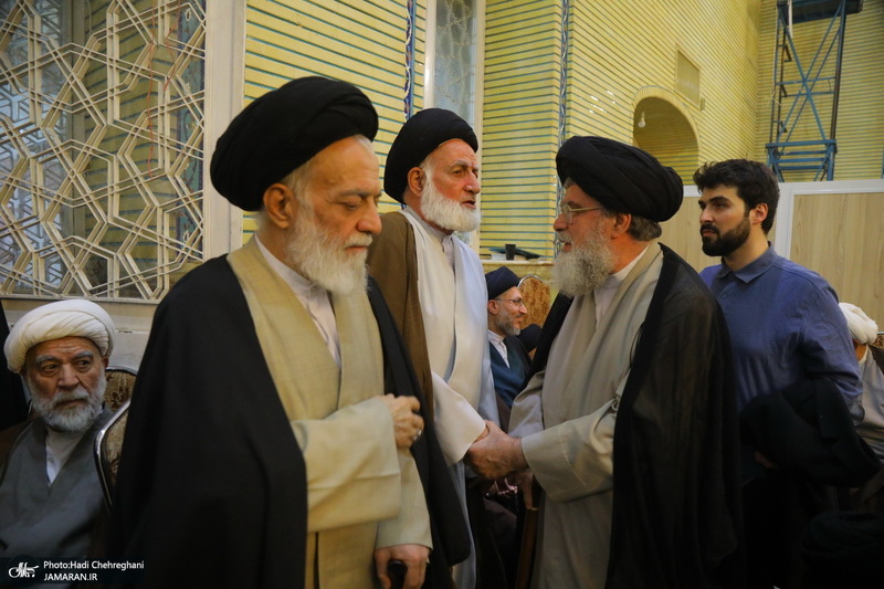 مراسم چهلمین روز درگذشت مرحوم آیت الله سید هادی سیستانی در قم‎