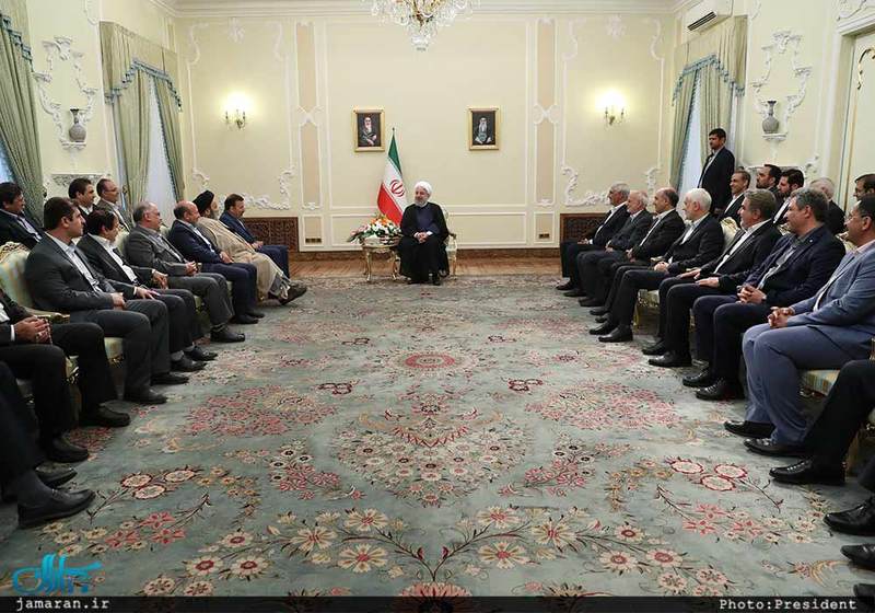 دکتر روحانی در دیدار عیدانه جمعی از وزرا،استانداران و مدیران دستگاههای اجرایی