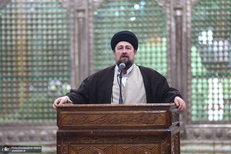 دیدار رئیس و اعضای جمعیت هلال‌احمر  با سید حسن خمینی