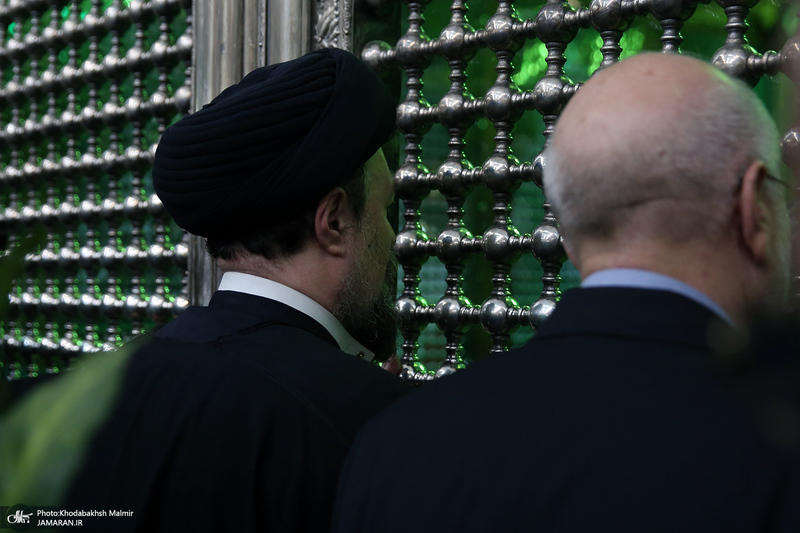 مراسم تجدید میثاق رئیس و نمایندگان مجلس شورای اسلامی با آرمان های امام خمینی (س)