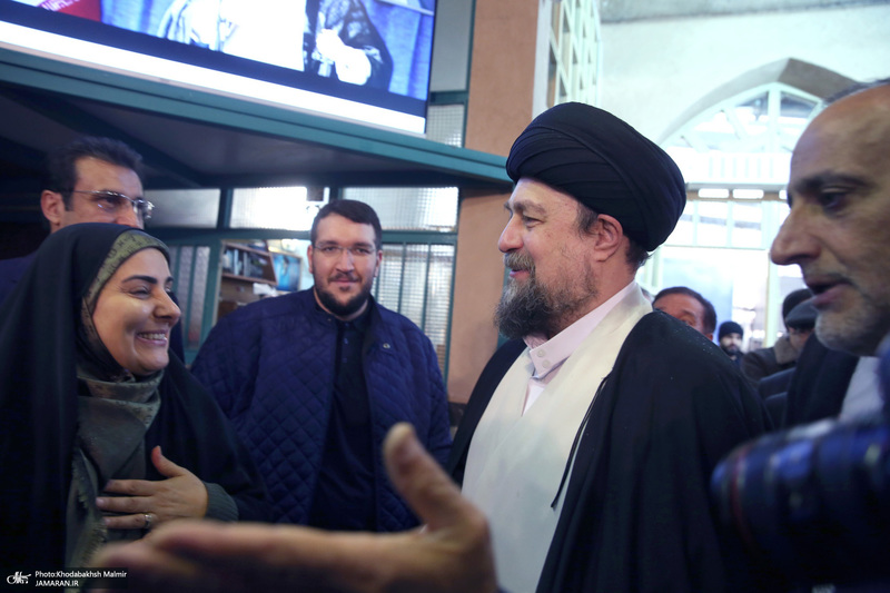 دیدار وزیر و جمعی از کارکنان وزارت راه و شهرسازی با سید حسن خمینی