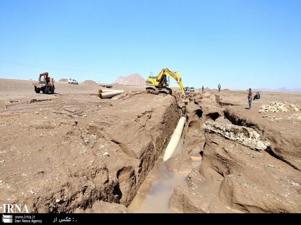 سیلاب پنج میلیارد ریال به خطوط انتقال آب بجستان خسارت زد