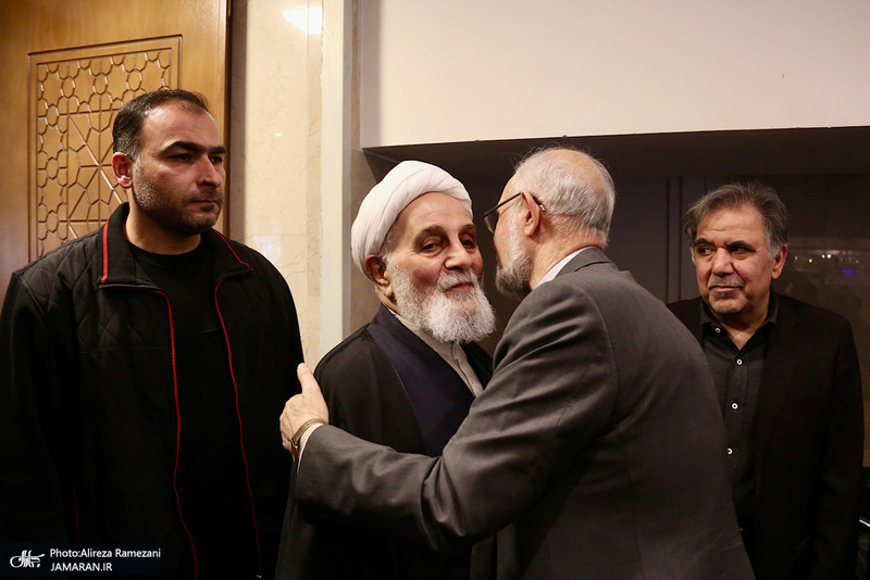 مراسم ختم مادر همسر حجت السلام ‌و المسلمین علی اکبر ناطق نوری و عباس آخوندی
