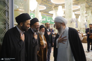 مراسم سومین سالگرد ارتحال آیت الله العظمی علوی گرگانی (ره) در مسجد اعظم قم‎