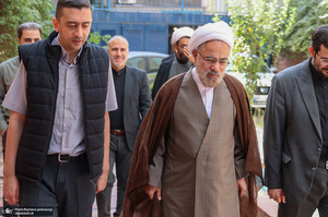 حضور حجت الاسلام و المسلمین مرتضی جوادی آملی در موسسه مطبوعاتی جماران