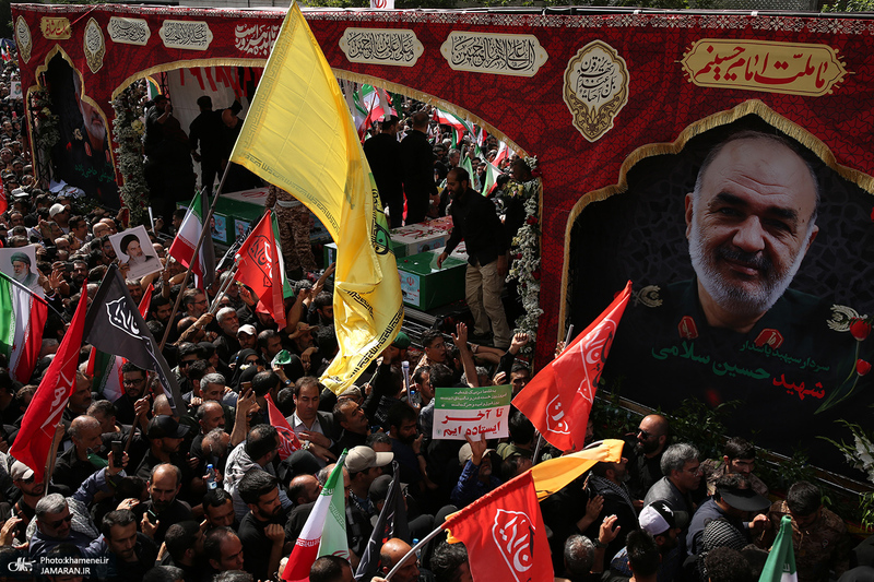 مراسم تشییع شهدای جنگ تحمیلی رژیم صهیونیستی در تهران-5