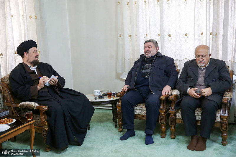 دیدار اعضای شورای مرکزی حزب اعتماد ملی با سید حسن خمینی