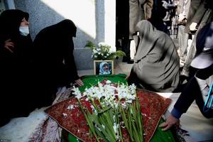 مراسم تشییع و خاکسپاری پیکر اشرف بروجردی