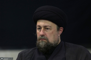 دیدار مدیرعامل بانک ملی ایران ابوالفضل نجارزاده و اعضای هیئت عامل با سید حسن خمینی