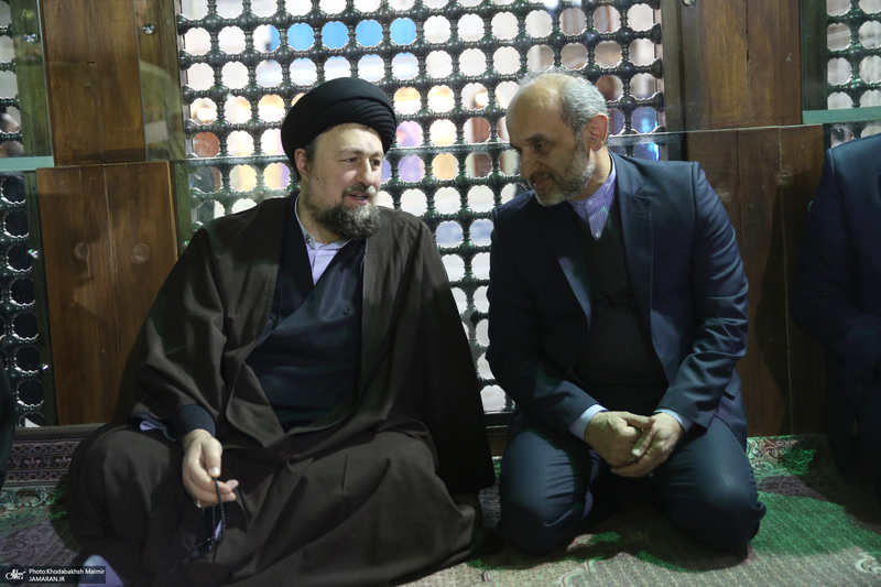 تجدید میثاق رئیس و جمعی از مدیران سازمان صداوسیما با آرمان‌های امام خمینی(س)-2