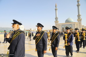 دسته عزاداری خادمین حرم مطهر حضرت معصومه (س) در سالروز شهادت امام رضا (ع)