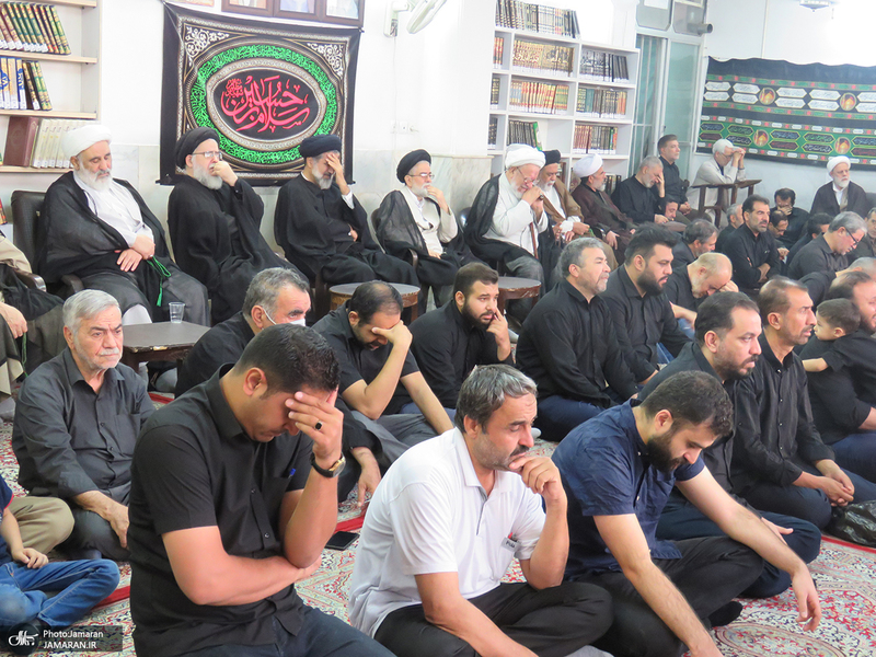 مراسم عزاداری شهادت حضرت امام رضا (ع) در بیت مرحوم آیت الله العظمی صانعی (ره)