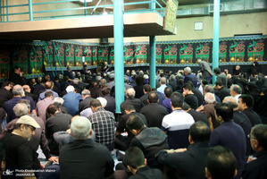 مراسم عزاداری صبح تاسوعای حسینی در حسینیه جماران