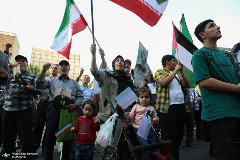 اجتماع دختران انقلاب در حمایت از جبهه مقاومت