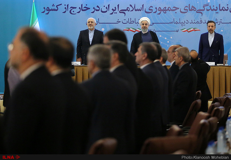 حضور روحانی در همایش روسای نمایندگی های جمهوری اسلامی ایران در خارج از کشور