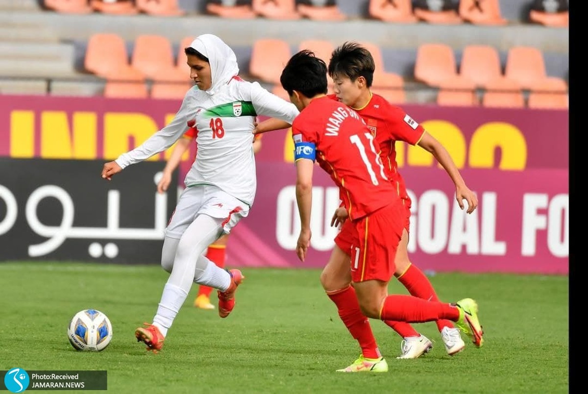 ادای احترام چینی ها به دختران فوتبال ایران پس از زدن 7 گل!+ فیلم