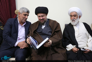دیدار مسئولان شهر آفتاب با سید حسن خمینی
