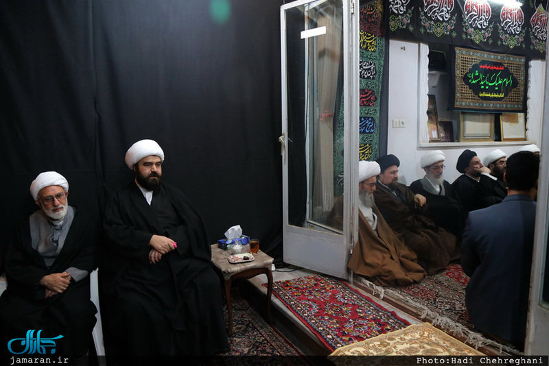 مراسم عزادارى شهادت حضرت فاطمه زهرا(س) در بيت آيت الله دوستى زنجانى