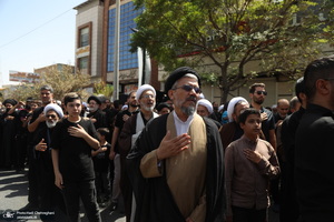 دسته عزاداری شهادت امام عسکری (ع) با حضور آیت‌الله العظمی وحید خراسانی