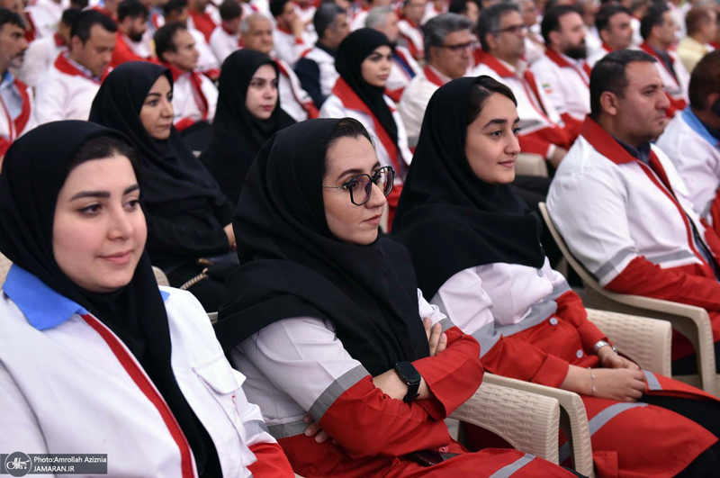 تجدید میثاق امدادگران جمعیت هلال احمر با آرمان های حضرت امام خمینی (س)