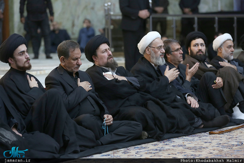 مراسم عزاداری شب تاسوعای حسینی در حرم مطهر امام خمینی (س)