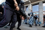 بازداشت صدها مخالف روسی در مسکو+عکس