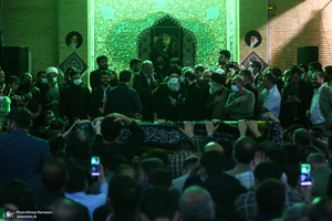 وداع با پیکر استاد فاطمی نیا (ره) در دانشگاه امام صادق (ع)