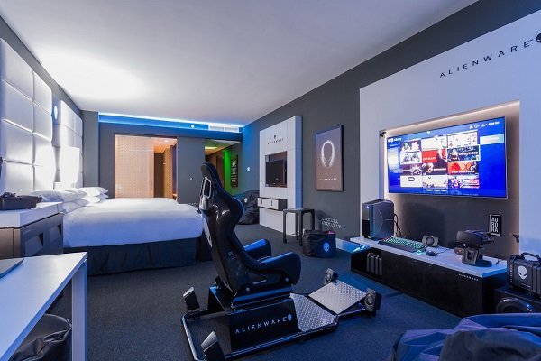 اتاق مخصوص بازی های رایانه ای در هتل هیلتون پاناما+ عکس
